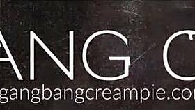 gangbang frenzy sees horny haley deepthroating riding creampie leaking everywhere