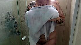 BBW, those huge puffy tits dripping wet after gym shower?