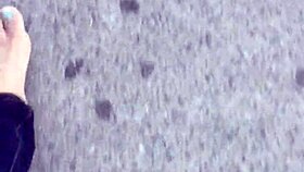 Ever seen such dirty calloused bare soles up close like this?