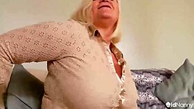 oh god look at busty granny lacey playing with her dripping wet mature cunt all alone