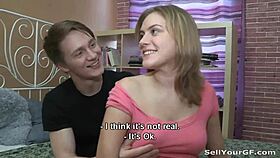 kinky kirsten rides shaved pussy in hardcore fantasy scene