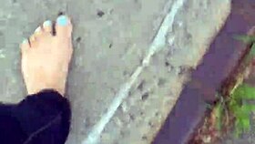 Ever seen such dirty calloused bare soles up close like this?