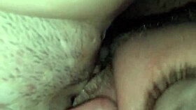 I savor every drop eating warm creampie straight from my wife's dripping pussy lips