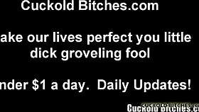 Pathetic loser forever denied pussy, watching your wife dominate in bdsm cuckold femdom