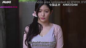 japanese wife gives in to horny massage and cums hard inside