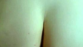 Amateur babe rides reverse cowgirl straight to creamy creampie finish