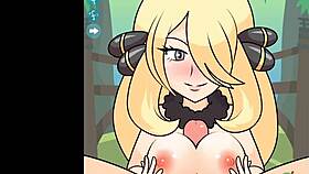 Juicy cynthia gives titfun leading to massive facial blast!