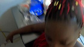 pump my juicy ebony pussy full of cum doggystyle then let me suck it out daddy!