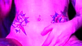 Clothes Ripped in Dripping Pink Dildo Ride