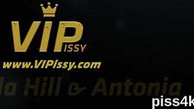 Wet lezzie nymphos squirt and drench each other's pulsing cunts in ecstasy