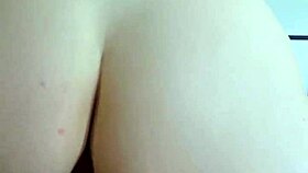 Amateur babe rides reverse cowgirl straight to creamy creampie finish