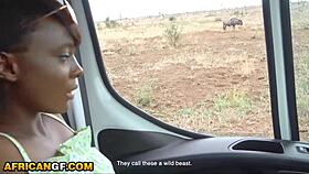 Think you can handle this ebony babe's deepthroat before her hung bf wrecks that big ass?