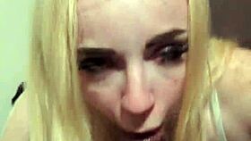 Prim British Slut Forced to Worship and Swallow Huge BBC Load