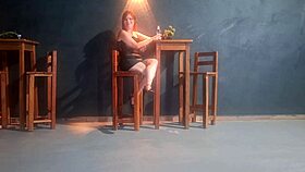 i get so turned on by that redhead slut fucking waiter right in restaurant