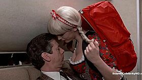 jamie lee curtis sneaks casual handjob tease in retro blue film scene