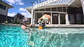 swimming naked in our private hawaii kai pool felt so freeing