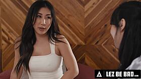 Chloe surreal fingers nicole doshi to squirting orgasm in dorm