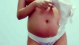 Hey you ever seen a real horny pregnant Latina masturbate outdoors so desperately?