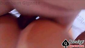 bbw anal creampie with fat ass toy play