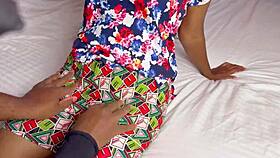 SHE MOANS LOUD when i LICK her PUSSY with those HOT LEGS up high