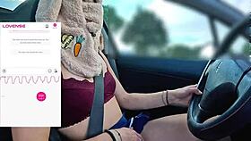 Hey friend, film me driving while fan buzzes my lovense vibrator hard?