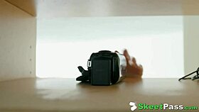 Tiny Brunette Teen Kelsey Kage Grinds on Monster Cock in Piledriver