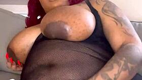 Chubby Patravontesse Jerks Off Her Monster Cock