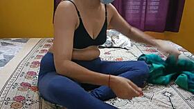 desi bhabi gets oiled up fingered and fucked hard by devar