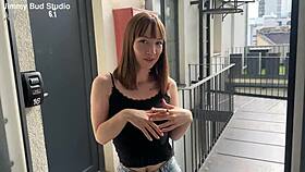 Neighbor Kate Quinn begs for rough fucking instead of salt from Jimmy Bud's big cock