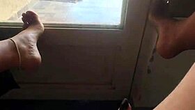 i tease neighbors strutting my juicy ass on platform