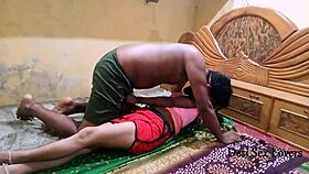 indian wife bends over wet pussy for desi big cock doggystyle at ranch wedding