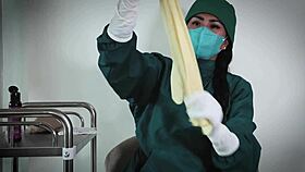 Obsessed with nurse's latex gloves fetish 😏🧤