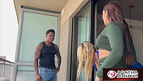 Agatha the horny milf fucks maintenance tech's huge bbc deep