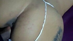 pretty tanned milf with big ass rides rookies thick cock passionately