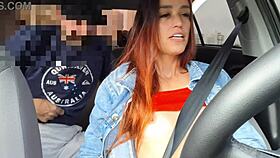 hey, caught that passenger jerking off so i gave it up in the car