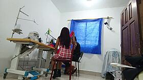 Latina Whore Summons Boyfriend for Work Fuck and Boss Action