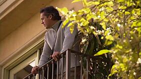 Busty brunette slut rides Manuel's massive cock deep