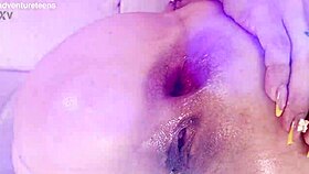 emily white's tight ass stretched by two huge bbc deep