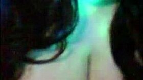 can this chubby goth milf handle that huge dildo on her big tits? 🤯🍆💦