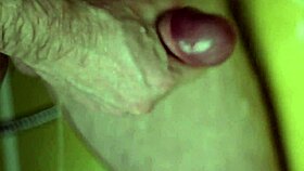 oh man that young stallions huge cock throbs hard in the steamy shower