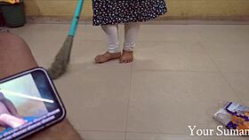 Mature Indian milf gives close-up deepthroat blowjob with cumshot facial