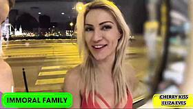 eliza eves gets bent over and banged hard by monster cock in juicy pussy action