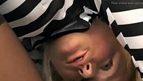 Blonde police lesbos lick wet pussies wildly 👅🚔