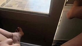 i tease neighbors strutting my juicy ass on platform