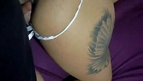 pretty tanned milf with big ass rides rookies thick cock passionately