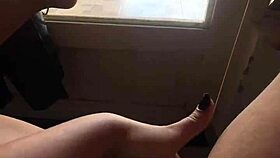 i tease neighbors strutting my juicy ass on platform