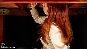 What if office secretary Victoria Greene milks anonymous cock secretly?