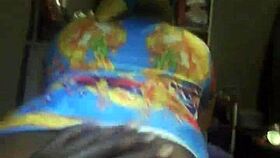 Busty African ebony spreads shaved pussy for monster cock domination