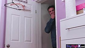 Petite blonde webcam slut gets hard smashed in garage reality