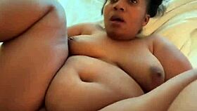 Chubby Ebony Babe Savors Thick Black Cock Missionary